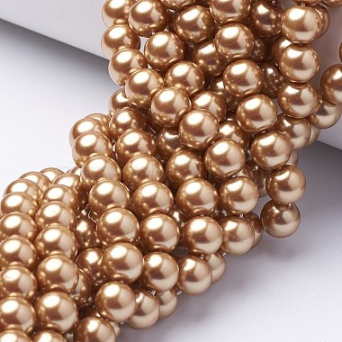 Eco-Friendly Dyed  Glass Pearl Round Beads Strands(HY-A002-8mm-RB068)-4