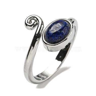 Natural Gemstone Adjustable Rings(RJEW-K269-08P)-3