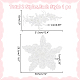 wadorn 2 pcs 2 style fleur polyester broderie appliques(PATC-WR0001-01)-2