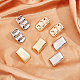 Real 14K Gold Plated 4 Pairs 4 Style Alloy Stud Earrings for Women(EJEW-AN0004-24)-7