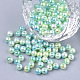 Perles en plastique imitation perles arc-en-abs(OACR-Q174-5mm-03)-1