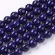 Lapis naturels teints brins de perles lazuli(G-R173-8mm-01)-1