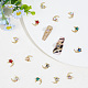 48Pcs 8 Colors Light Gold Tone Alloy Cabochons(MRMJ-HY0002-47)-4