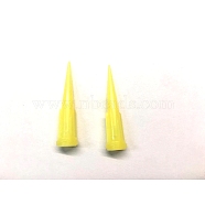 27G TT Plastic Needles, Dispensing Tips for Refilling Glue Fluid Precisely, Yellow, 3x0.045cm, Inner Diameter: 0.024cm(TOOL-WH0130-98M)