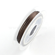 Tiger Tail Wire, Nylon-coated Stainless Steel, Camel, 0.45mm, about 32.8 Feet(10m)/roll(X-TWIR-S001-0.45mm-12)