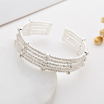 Sparkling Crystal Bracelet and Bangle Set for Wedding Accessories