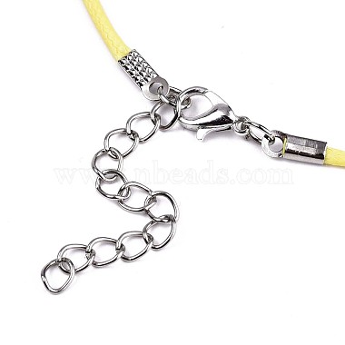 Воском хлопка ожерелье шнура материалы(MAK-S034-007)-4