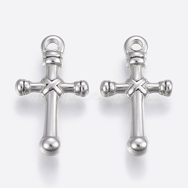 Stainless Steel Color Cross Stainless Steel Pendants