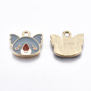 Light Gold Plated Alloy Enamel Charms(ENAM-T009-79A-RS)-2