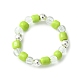 anneaux extensibles en perles de graines d'acrylique et de verre pour femmes(RJEW-JR00594)-4