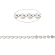 Rhodium Plated 925 Sterling Silver Flat Round Link Chains(STER-NH0001-27A-P)-2