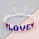 Friendship Word LOVE Loom Pattern MIYUKI Seed Beads Bracelets for Women(BJEW-C011-28)-1