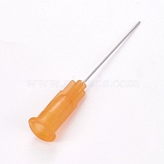 Plastic Fluid Precision Blunt Needle Dispense Tips, Orange, 7.5x6.5x42.5mm, Inner Diameter: 4mm, Pin: 0.5mm(TOOL-WH0117-18J)