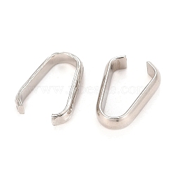 201 Stainless Steel Quick Link Connectors, Stainless Steel Color, 11x2mm(STAS-H121-17P)