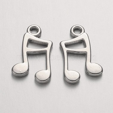Platinum Musical Note Alloy Charms
