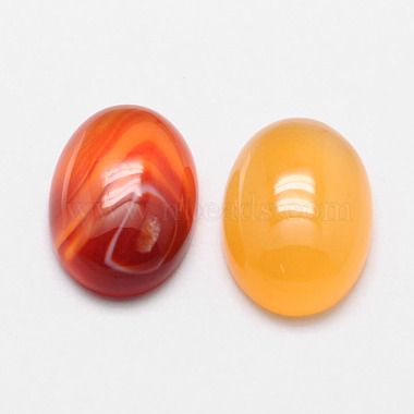 Oval Natural Carnelian Cabochons(G-K020-18x13mm-05)-2
