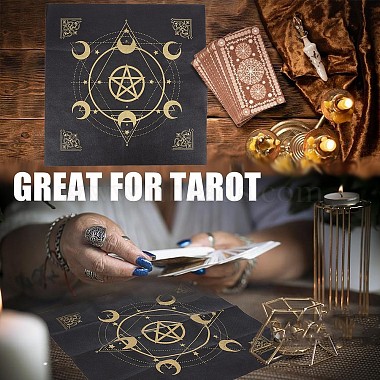 1Pc Round Eco-friendly Rubber Pendulum Altar Mats(AJEW-CN0001-59)-5