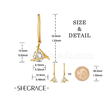 Boucles d'oreilles Shegrace 925 en argent sterling(JE722C)-2