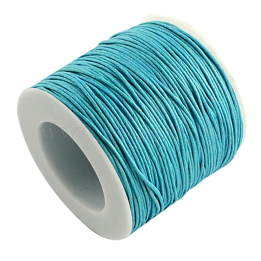 1mm Light Sky Blue Waxed Cotton Cord Thread & Cord