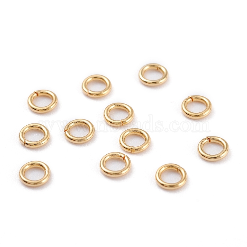100 Gold Plated Open 7MM Jump Rings 18 Gauge Jumprings Beading Supplies