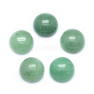 Natural Green Aventurine Cabochons, Half Round, 10x4~5mm(X-G-P393-R15-10mm)
