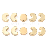 10Pcs 2 Styles Moon Phase Theme Brass Beads Set, Half Moon and Full Moon, Cadmium Free & Lead Free, Long-Lasting Plated, Real 18K Gold Plated, 5.4~6x6~6.9x3mm, Hole: 1~1.2mm, 5pcs/style(KK-TZ0001-02)