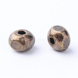 Tibetan Style Alloy Spacer Beads, Cuboid, Cadmium Free & Nickel Free & Lead Free, Antique Bronze, 4.5x4.5x3.5mm, Hole: 1mm, about 3400pcs/1000g(TIBE-Q063-25AB-NR)