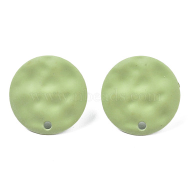 Spray Painted Iron Stud Earring Findings(IFIN-N008-016A)-2