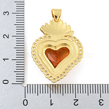 crémaillère pendentifs en laiton placage(ZIRC-L100-163G-06)-3