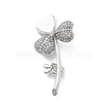 Heart Alloy+Rhinestone Brooch