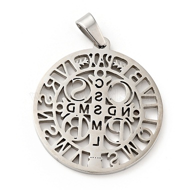 Non-Tarnish 201 Stainless Steel Pendant(X-STAS-E015-14P)-2