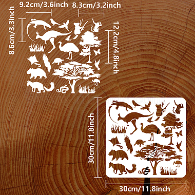 PET Hollow Out Drawing Painting Stencils(DIY-WH0391-0711)-2
