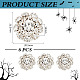 6Pcs Alloy Rhinestone Cufflinks(BUTT-MA0001-11)-2