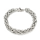 304 Stainless Steel Byzantine Chain Bracelet(BJEW-C042-04P)-1