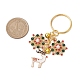 Alloy Enamel with Cubic Zirconia Keychain(KEYC-JKC00863)-3