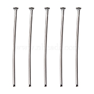 Iron Flat Head Pins, Cadmium Free & Lead Free, Gunmetal, Size: about 3.0cm long, 0.75~0.8mm thick(20 Gauge), Head: 2mm(X-HPB3.0cm)