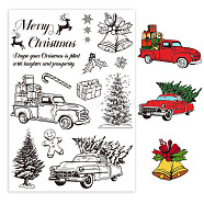 PVC Stamps, for DIY Scrapbooking, Photo Album Decorative, Cards Making, Stamp Sheets, Film Frame, Christmas Themed Pattern, 21x14.8x0.3cm(DIY-WH0371-0039)