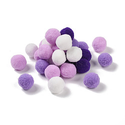 Polyester Ball Decoration, Pom Pom Ball, For DIY Craft, Plum, 2.6~3cm, about 120pcs/set(FIND-Z042-03A)