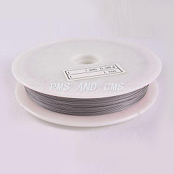 1Roll Original Color(Raw), Tiger Tail Wire, Nylon-coated Stainless Steel, Raw, Size: about 1.0mm in diameter, about 10m/roll(X-TWIR-15R1.0MM-1)