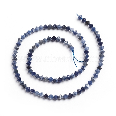 Natural Sodalite Beads Strands(G-E560-E01-4mm)-2