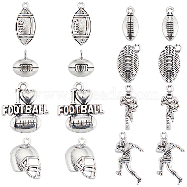 Antique Silver Mixed Shapes Alloy Pendants