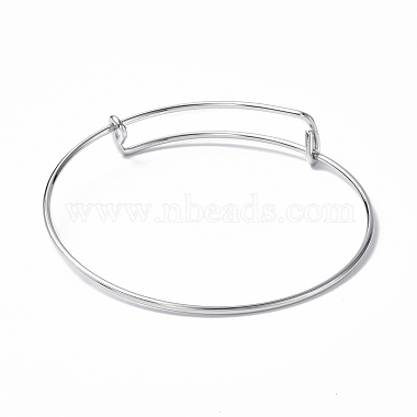Adjustable 304 Stainless Steel Wire Bangle Making(MAK-F286-03P)-3