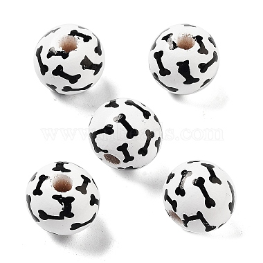 White Others Wood European Beads