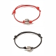 Ensemble de bracelets en cordon perlé arbre de vie en alliage 2pcs 2 couleurs(BJEW-JB08113-01)-1