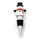 Christmas Theme Aluminium Alloy & PVC Wine Bottle Stoppers(FIND-Q091-01D)-1