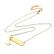 Ion Plating(IP) 304 Stainless Steel Butterfly Pendant Cable Chain Necklaces for Women(NJEW-P320-01B-G)-4