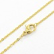 304 Stainless Steel Cable Chain Necklaces(STAS-O037-101G)-1