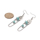 Gemstone Dangle Earrings(EJEW-TA00207)-4