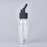 30ml Plastic Special Paint Bottles, for Spraying Pens, with Caps and Roller Ball, Refillable Bottle, Clear, 10.5x2.8cm, Capacity: 30ml(1.01 fl. oz)(TOOL-WH0117-51)