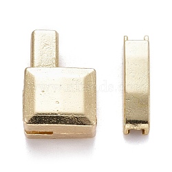 Clothing Accessories, Zinc Alloy Zipper Repair Down Zipper Stopper and Plug, for Zipper Repair, Lead Free & Cadmium Free, Light Gold, 13x9x5.5mm, 13x3x3mm, 2pcs/set(IFIN-F278-03LG-RS)